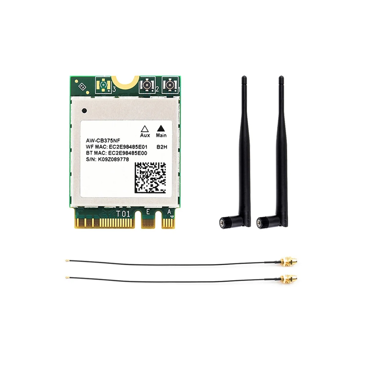 Scheda di rete Wireless Dual Band Waveshare Aw-Cb375Nf modulo Wireless di generazione Wifi5 Dual Band 2.4G/5Ghz