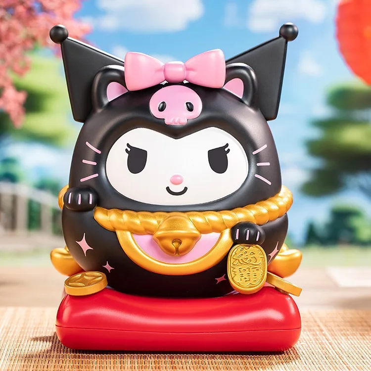 Sanrio Kawaii Kuromi Meow Series Shake Music Trendy Play Handmade Wealth Seeking Music Box Cute Children Birthday Gift Wholesale