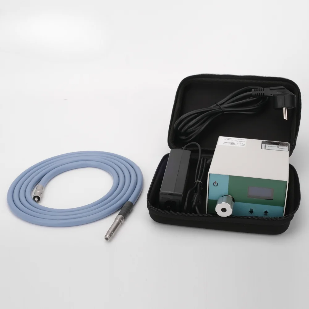 

100W Medical Endoscope Portable Mini Led Cold Light Source with Light Guide Cable for ENT Surgery