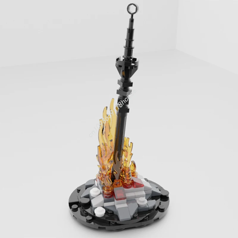 

117 шт. MOC Darks Soulses Bonefire, строительные блоки, рождественский детский практический образовательный подарок, идеально подходящий для детских вечеринок, подарок