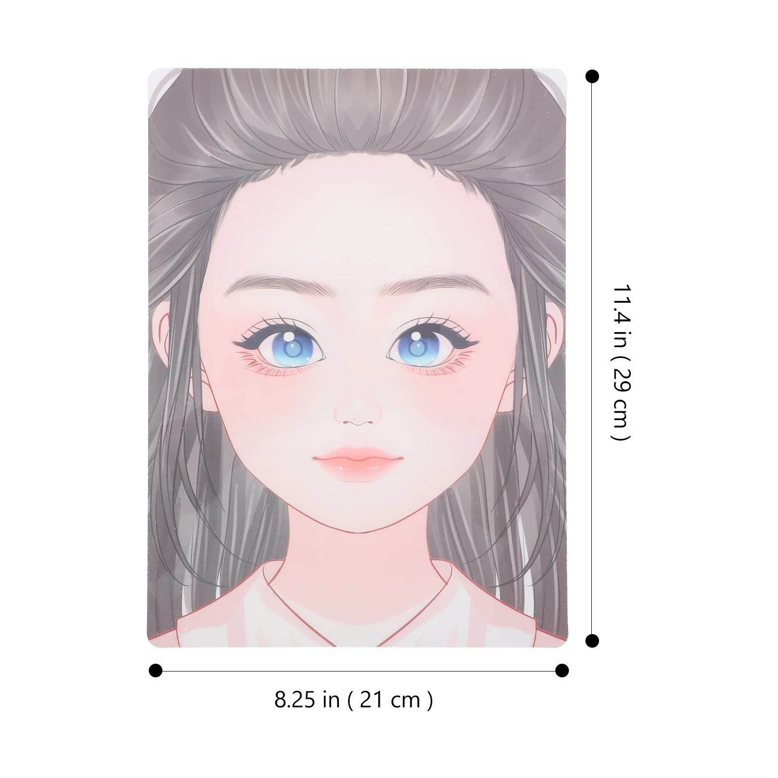 Children's Coloring Template Face Makeup Practice Mold Dresser Painting Board for Artist Supplies Hat Drawing