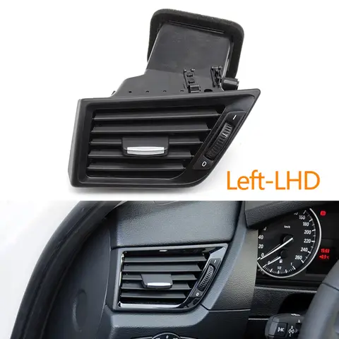 LHD Dashboard Central Left Right Conditioner Air Vent Grill Outlet Complete Assembly For BMW X1 E84 64229258354 64222991235 8 best sales bmw x1 air vent - №6