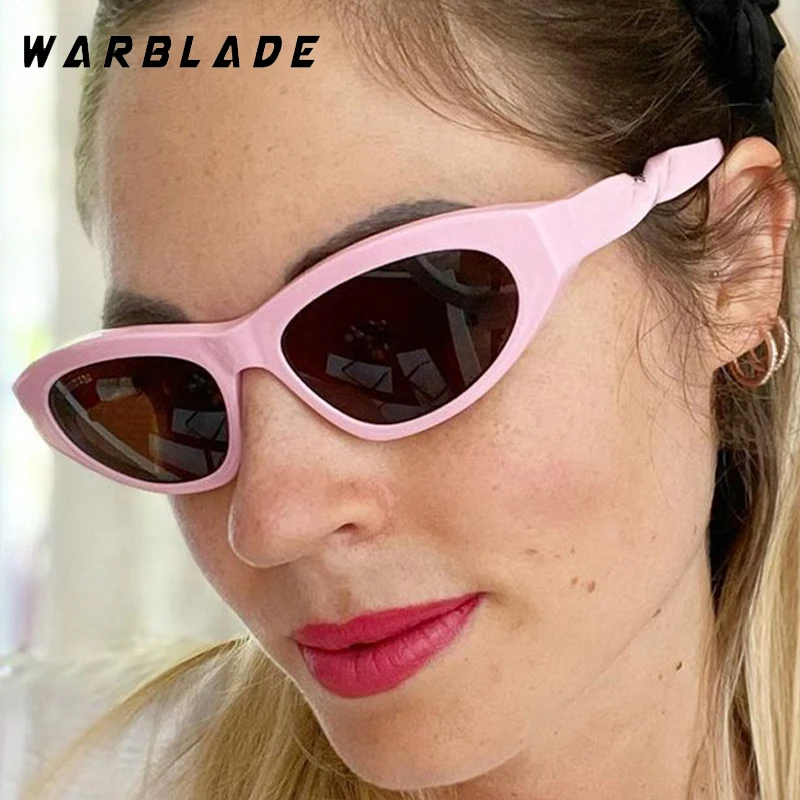 

Punk 2025 Cat Eye Small Frame Trendy Women's Sunglasses Luxury Brand Spiral Leg Design Men Sunglass Drive Party Eyewear UV400