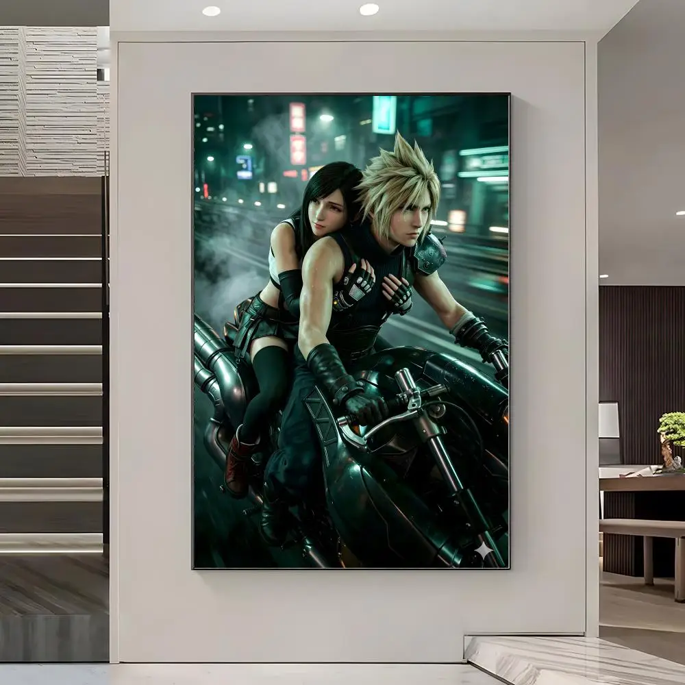 Final Fantasy Tifa Poster Poster Artistic Stylish Wall Art For Home Office Bathroom‌ Decor Living
