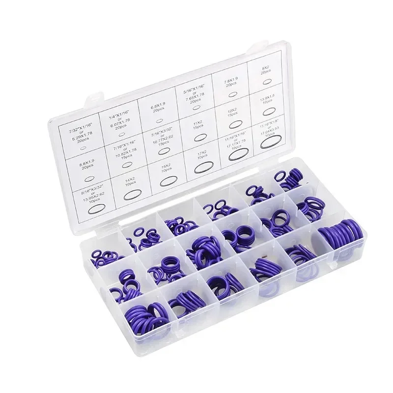 O-Ring Assortment Kit Set Nitrile Rubber High Pressure O-Rings Sealing Kit for Plumbing Automotive and Faucet Repair O-Rings