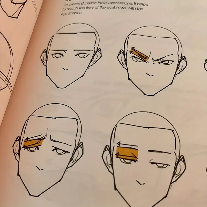 كتاب رسم فني بخط الشخصيات للمبتدئين - كراسة رسم فنية لممارسة التلوين، هدية للفنانين وطلاب الفنون