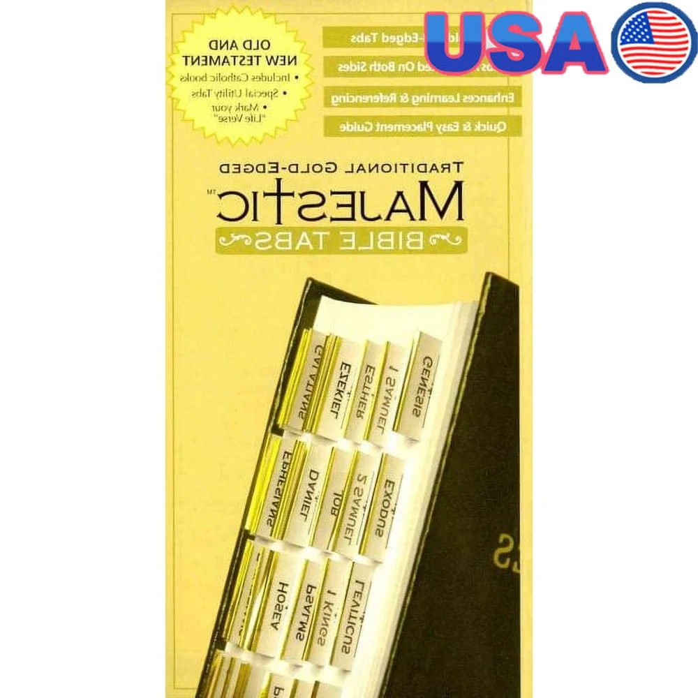 

Majestic Traditional Gold-Edged Tabs Non-Book Item Decorative Tabs Organization Planning Scrapbooking Craft Projects 6.25x3.25