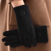 Polar Fleece Winter Gloves Warm Full Finger Touch Screen Gloves Touchable Screen Windproof Windproof Cold Proof Gloves