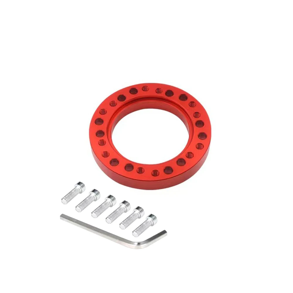 New Steering Wheel HUB 1/2 INCH Spacer Steering Wheel Hub Boss Kit Adapter Spacer 13mm 24Hole Car Steering Wheel Adapter Plate