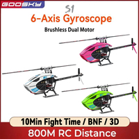 Goosky S1 BNF 6ch 3d Stunt Double Brushless Motor Direct Drive Motor Flybarless Direct-drive Rc Helicopter Toys Gifts