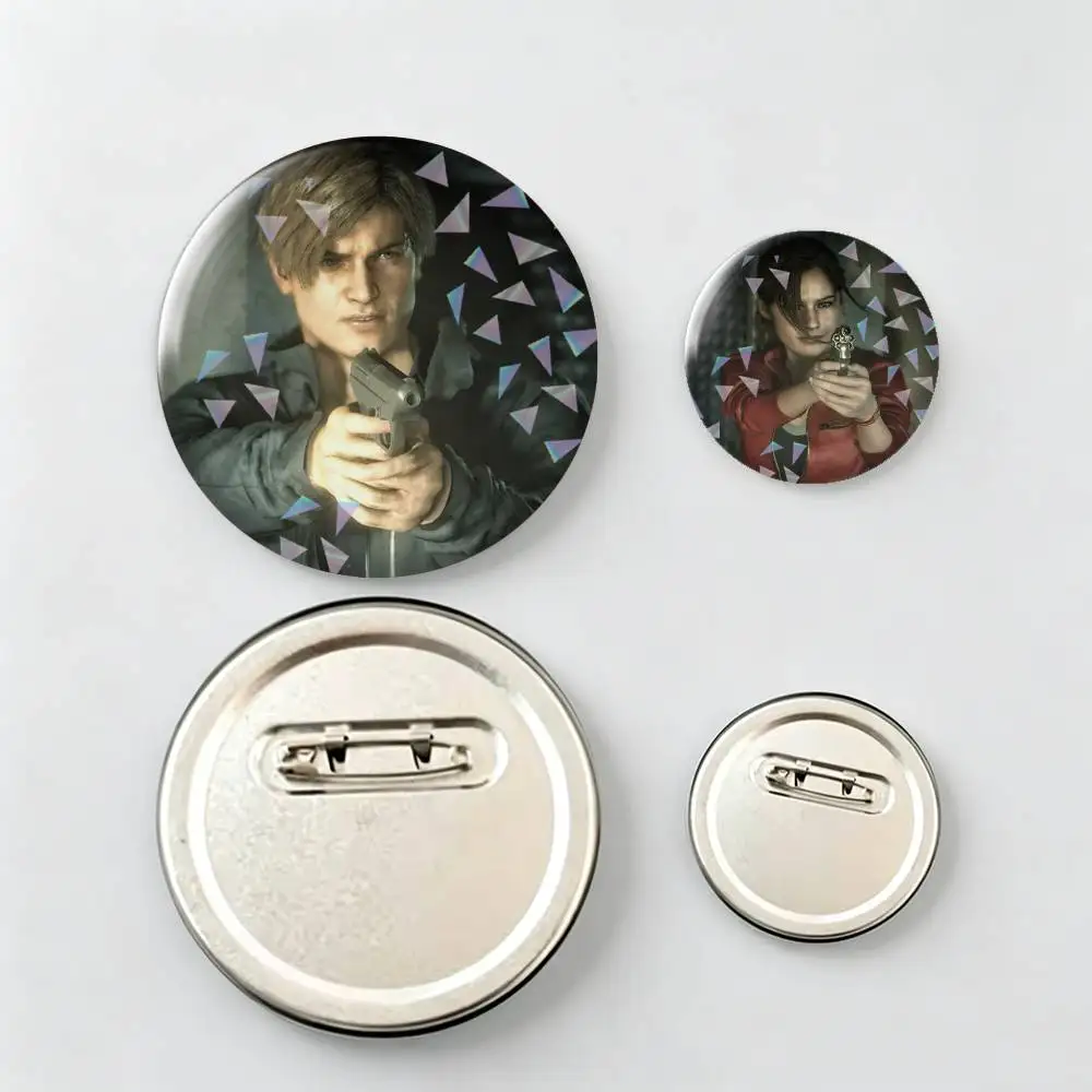 Resident-t Evil Game-e Brooch Metal Badge Brooch, Fashion Decorative Pins for Hat Bag Clothing Decoration Gift,Souvenir.