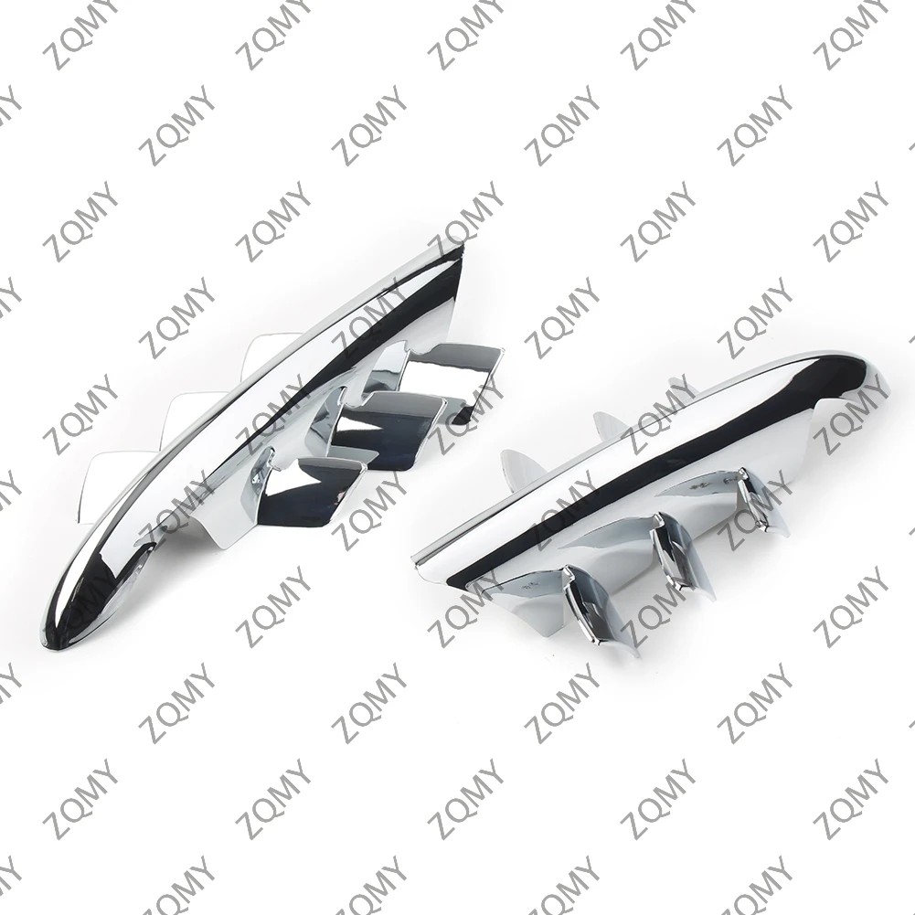 1Pair Gold Wing GL1800 Motorbike Fairing Premier Shark Gills Set Chrome ABS For Honda Goldwing GL 1800 2001-2011