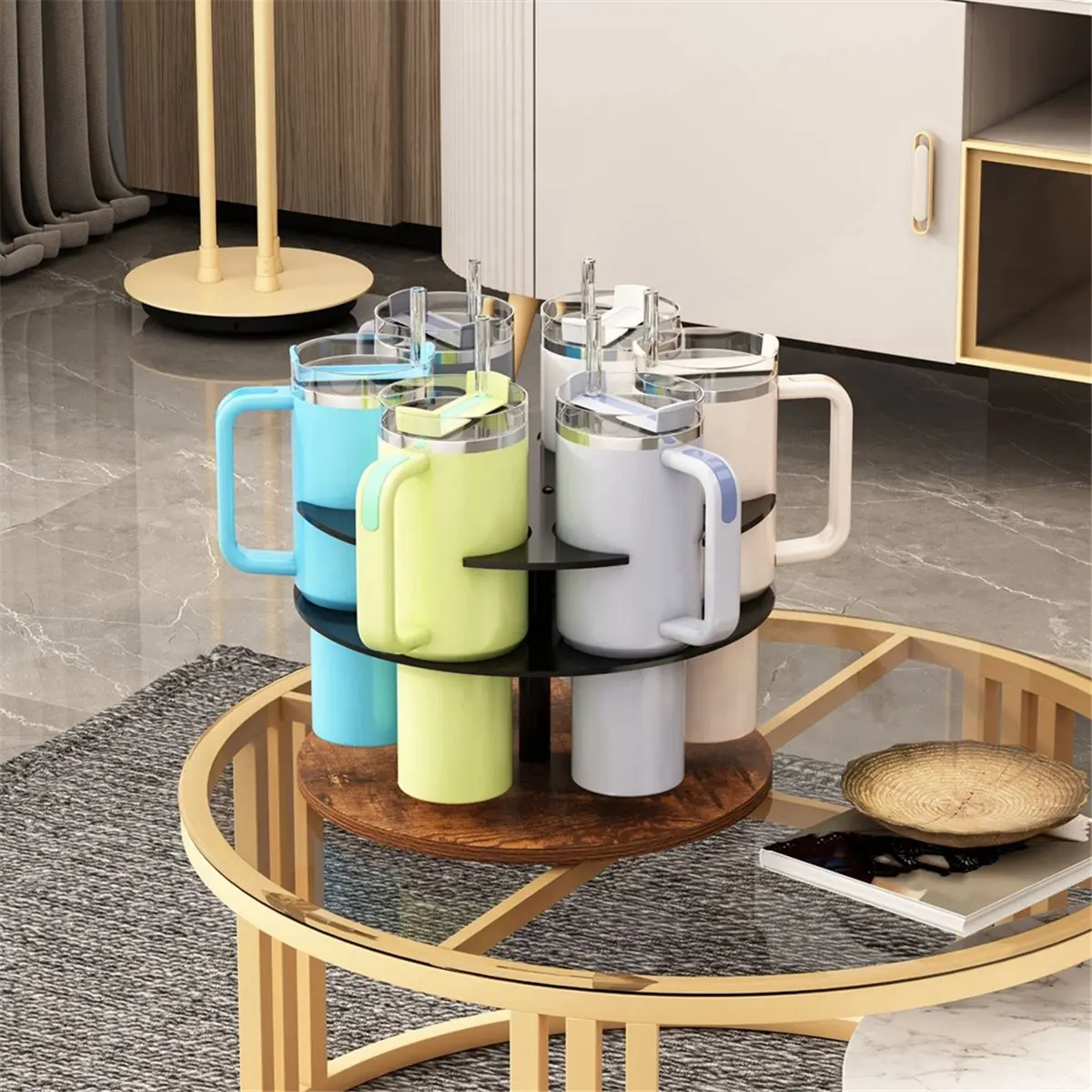 n14r-top-6-slots-rotating-cup-organizer-wooden-storage-rack-for-40oz-cup-accessories