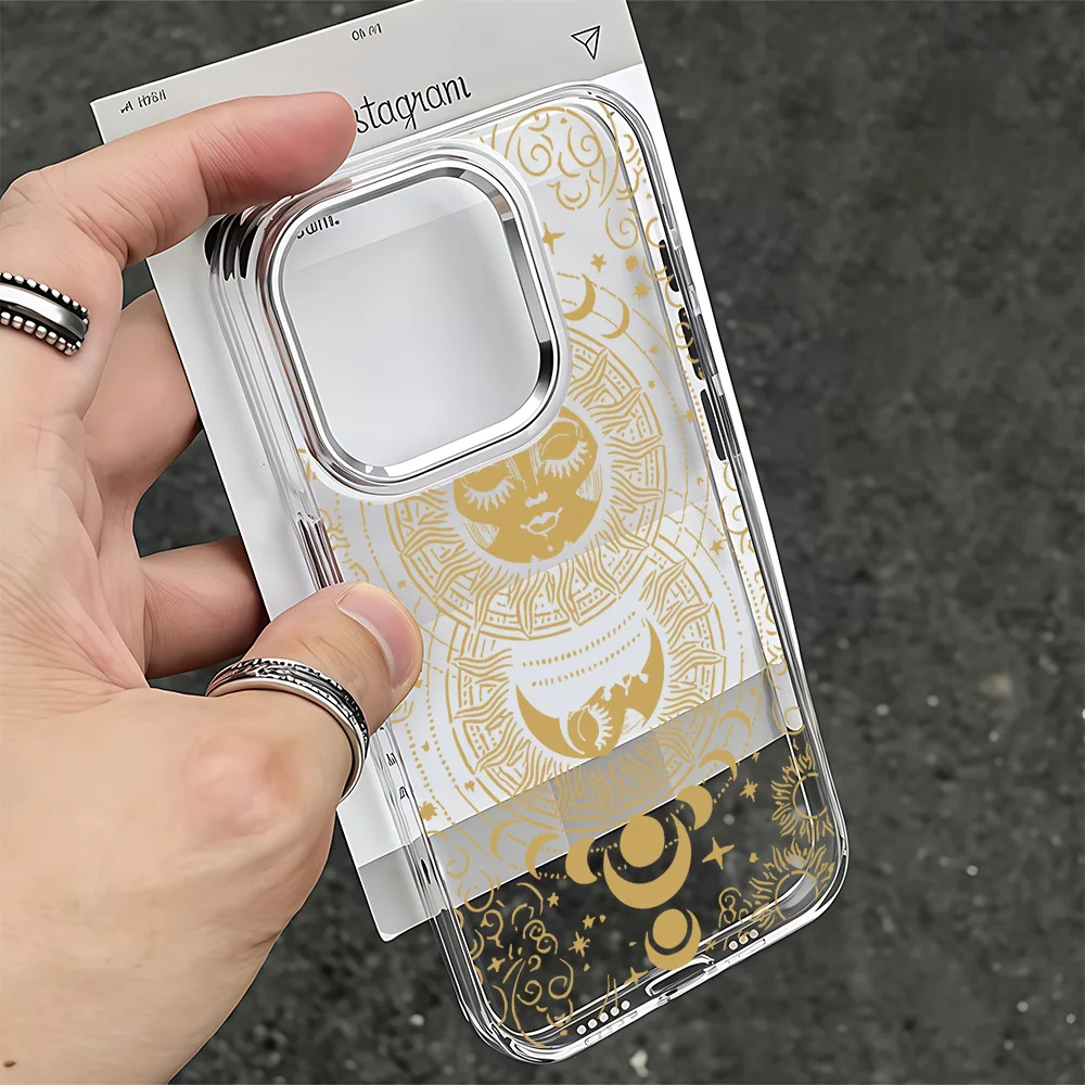 NEW Luxury Retro Moon Sun God Phone Case For Google Pixel 10 9 8 7 8A 9A XL Pro 4G 5G Transparent Soft Silicone TPU Back Cover view 4