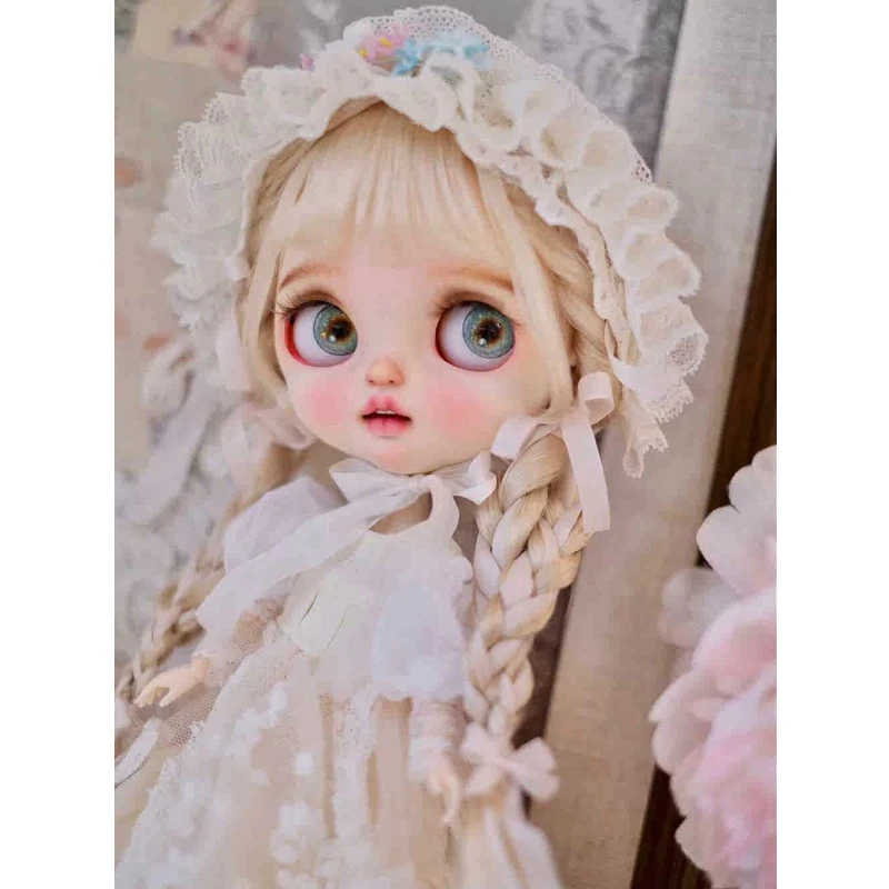 YESTARY BJD Doll Accessories Blythe Eyes Chips For 1/6 Toys Handmade Magnetic Colour Drip Glue Eye Piece For BJD Christmas Gift