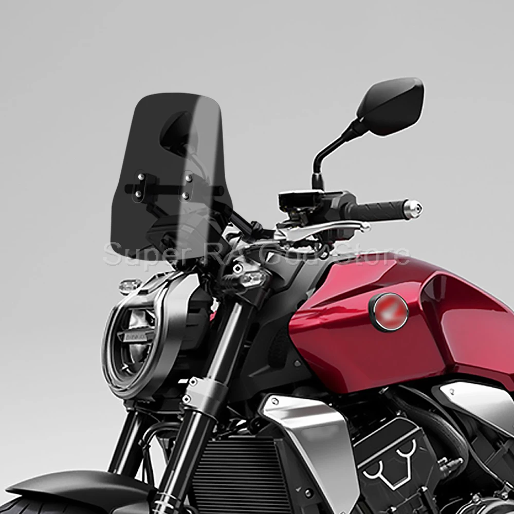 

For Honda CB1000R 2023 Adventure motorcycle front windshield with 12mm navigation bracket tube