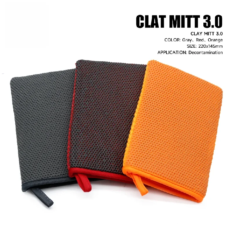 3.0 Clay Mitt Magic Clay Bar Washing Gloves  Auto Care Polishing Cloth   Car Cleaning Tools