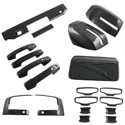 Carbon Fiber Style Mirror Cover For Mitsubishi L200 Triton 2023 2024 2025 Mirror Cover With Lights Parts