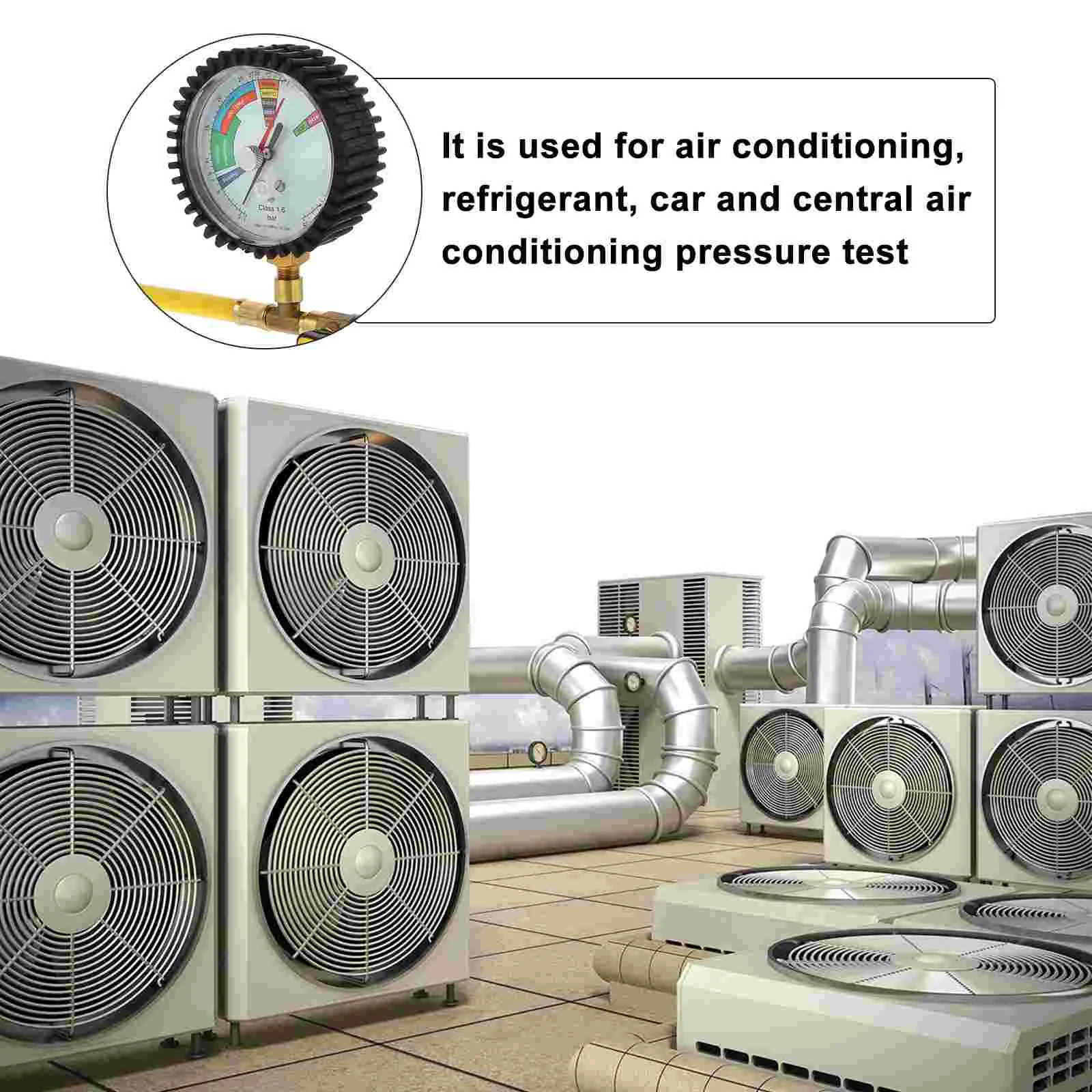 LED 조명 체크리스트 에어컨 게이지, 질소 압력 테스터, Ac 냉동 게이지 테이블