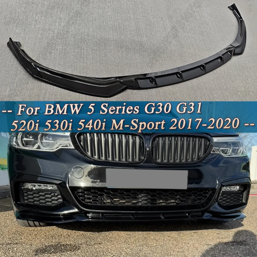

Car Front Bumper Lip Chin Guard Diffuser Cover Deflector For BMW 5 Series G30 G31 2017 2018 2019 2020 Body Kits Tuning