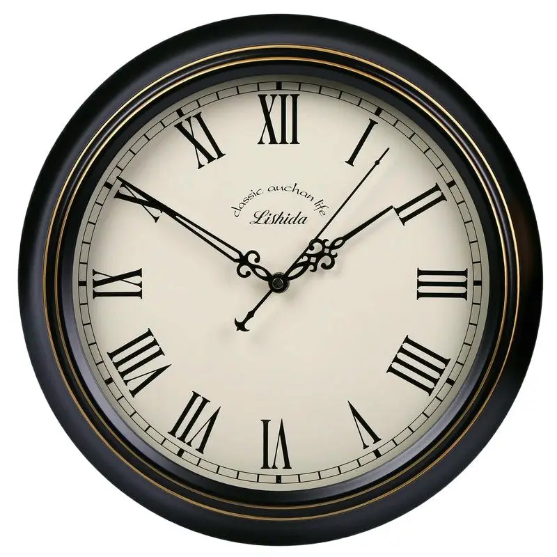 Large Retro Silent Wall Clock Living Room Shabby Chic Creative Nordic Wall Watches Home Decor Relogio De Parede Gift Ideas FZ646