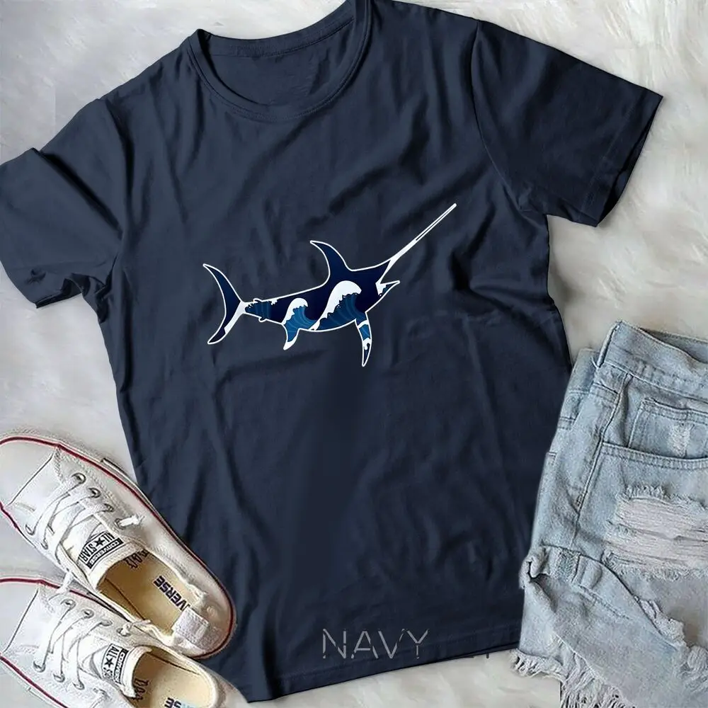 Swordfish Fishing Nature Ocean Outdoor Camping T-Shirt Unisex T-shirt