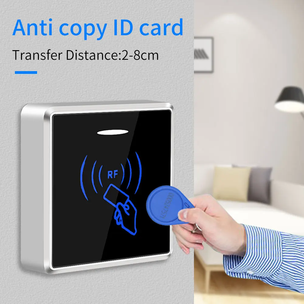 No Relay Anti copy Rfid keypad Card reader Wiegand 26/34 Output Reader For Access Control System Board Anti duplication