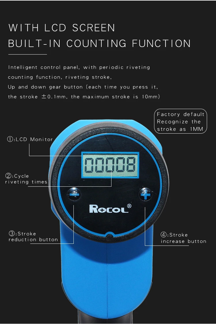 Lithium Battery Rivet Tool Air Compressor Blind Rivet Nut Gun Fully Automatic Adjustable Wholesale