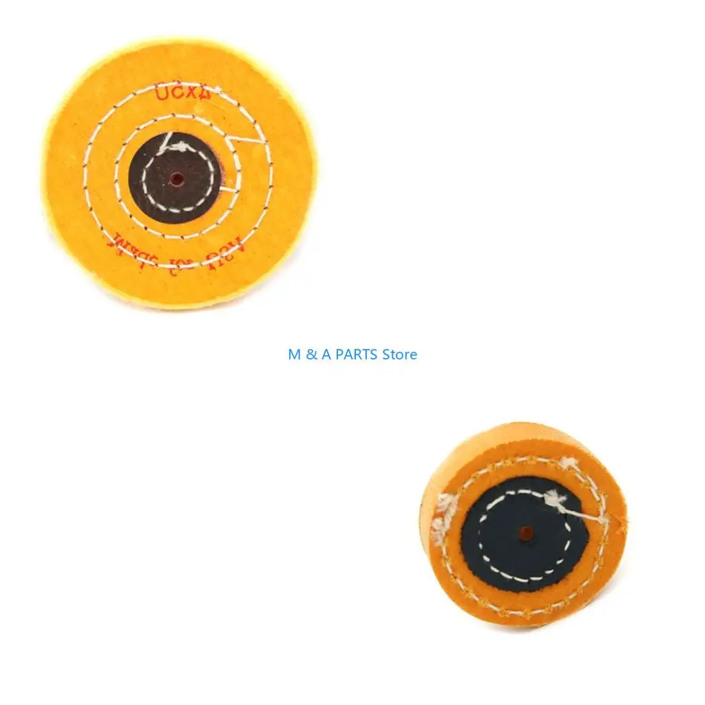 U1JF High Efficiency Buffing Wheel For Vehicle Metal Surfaces Polishing Durability Cotton Disc Stainless Steel Aluminum Alloy