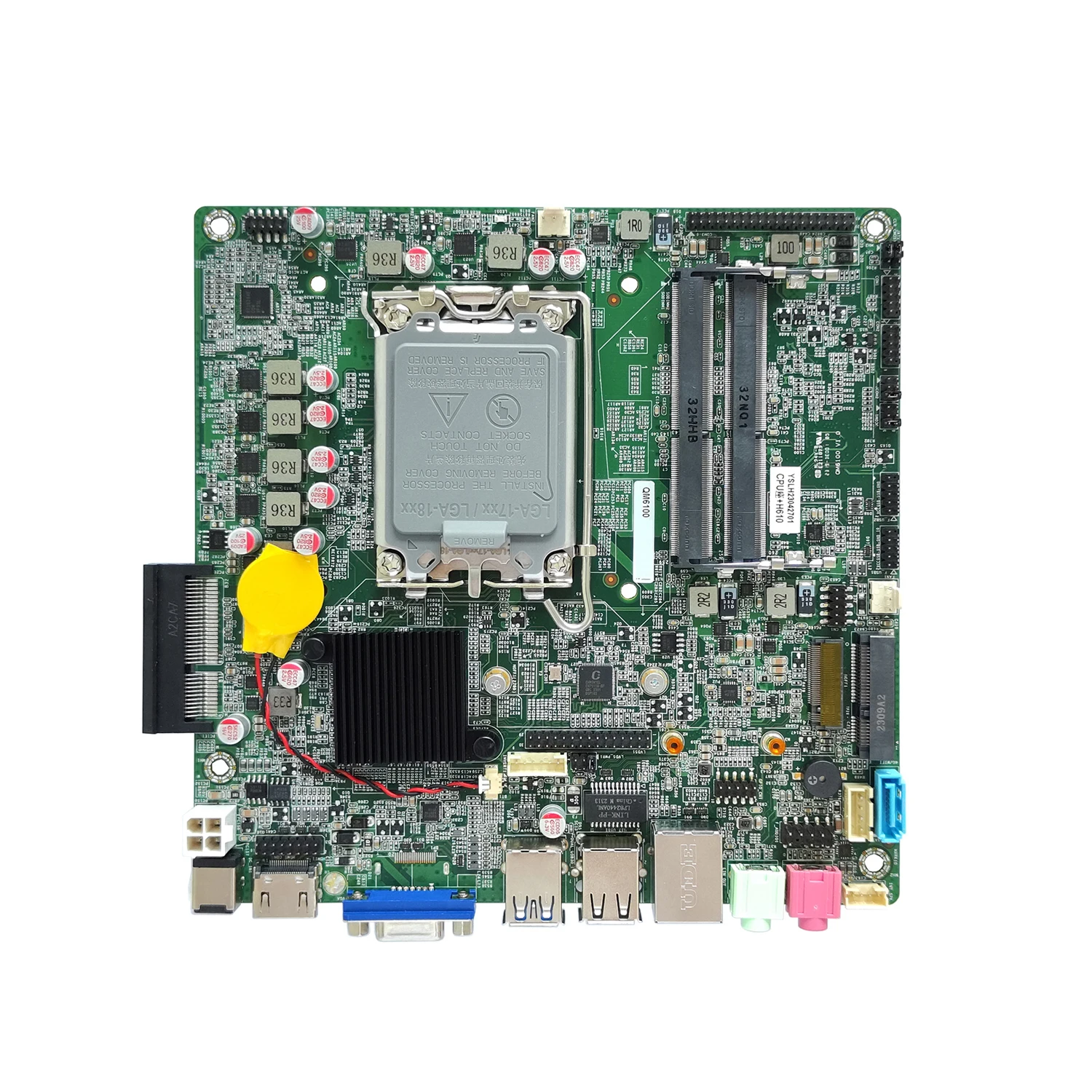 Desktop Motherboard 1700 Mini Itx  with  In-tel  Alder Lake 12th  I3 12300  I5-12400  I7-12700 I9-12900 4K UHD