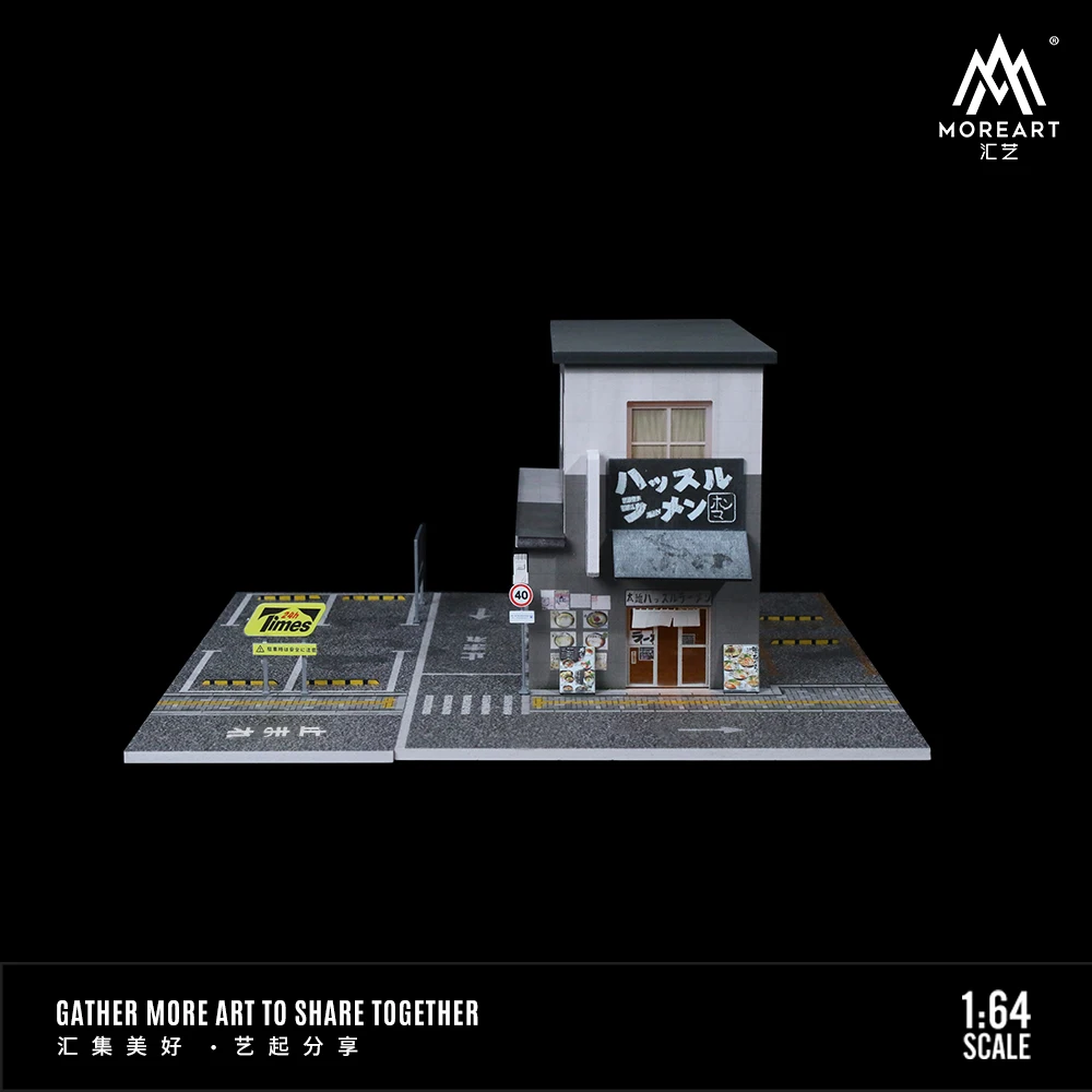 MoreArt&TimeMicro 1:64 Japanese Ramen Restaurant Light version Assembly scene