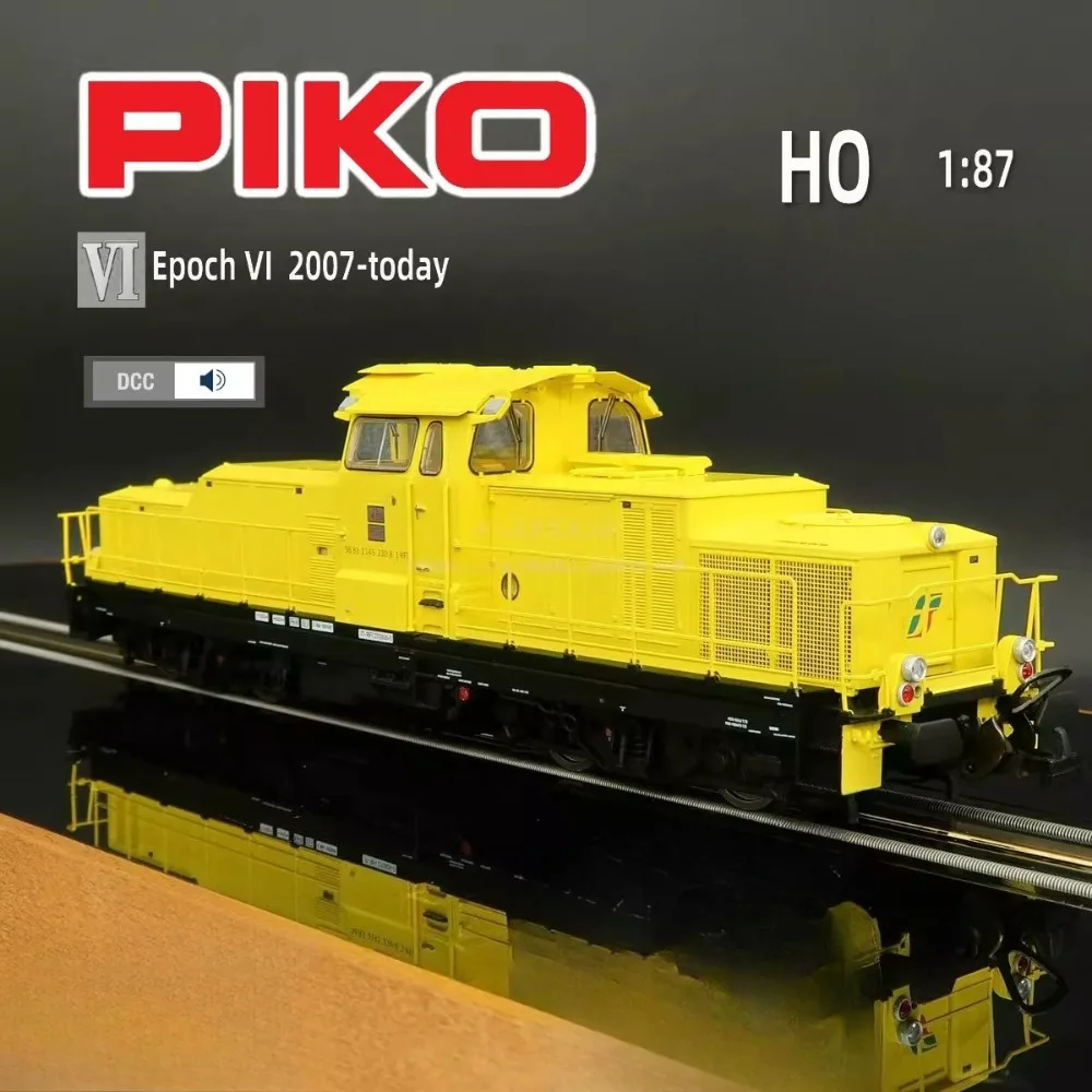 

PIKO HO 1/187 Toy Train D145 Diesel Locomotive 52859 Digital Sound Effects Yellow Train Model Collector's Item Boy's Toy Gift