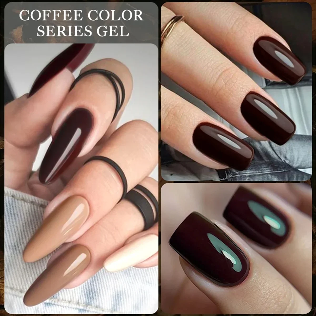7-teiliges Set 10ml Einfarbiges UV-Gel Nagellack Set Macaron Nude Weinblau Lila Abziehbarer Maniküre-Gel DIY Salon Nagelkunst Zubehör – Detail 7
