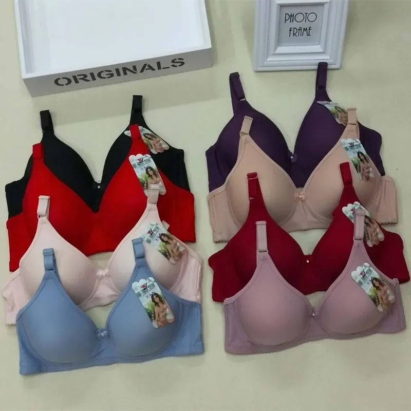 

Women Thin Underwear Seamless Bra Sexy Push Up Bralette Underwear Wireless Female Mother Lingerie Size From 34/75 To 42/95