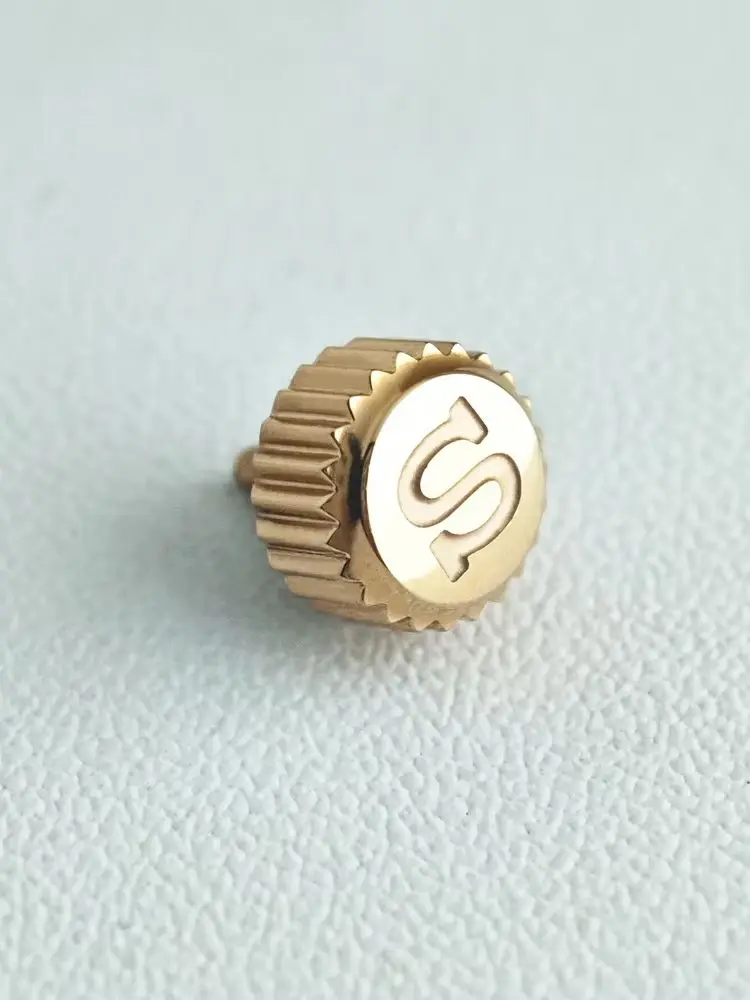 GMT-Uhrengehäuse-Ersatzteile: Schraubkronen mit graviertem S-Zeichen, komplett mit Kronenhülse, passend für NH35 NH36 Automatikwerk – Detail 4