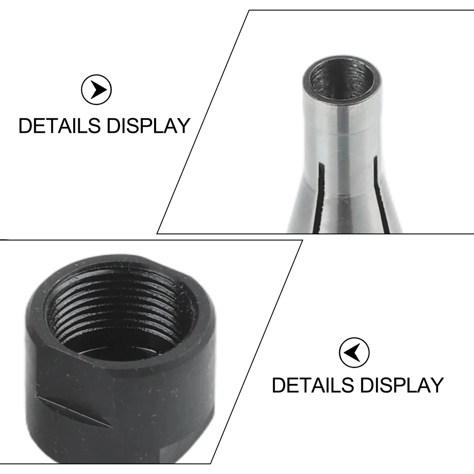 Compatible Power Tool Accessories Drill Bit Die Grinder Collet Precision Fit Quick-release Mechanism Stable Installation