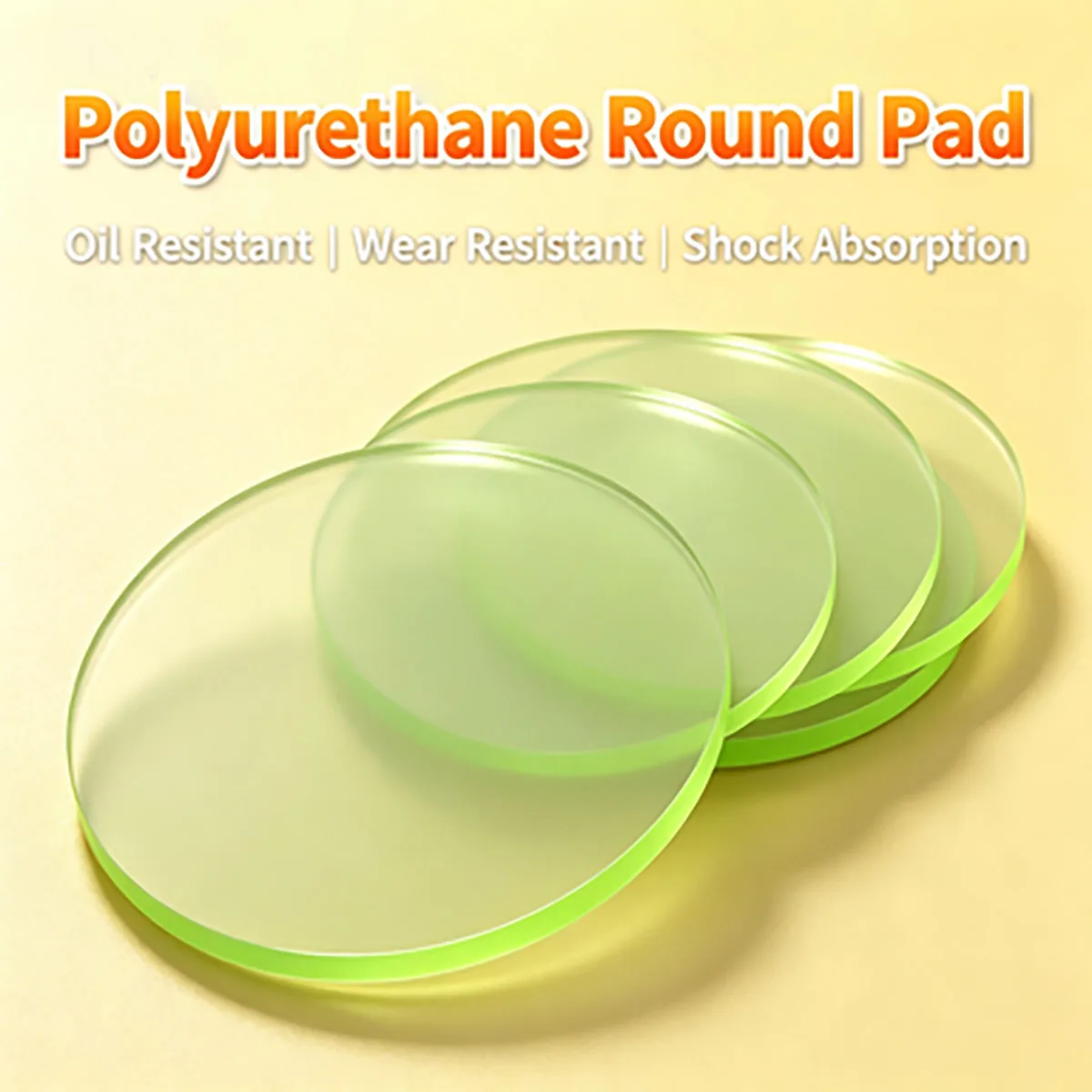 Polyurethane Solid Round Shock Pad, Wear & Oil Resistant PU Anti-Collision Buffer Washer Urethane Elastic Gasket