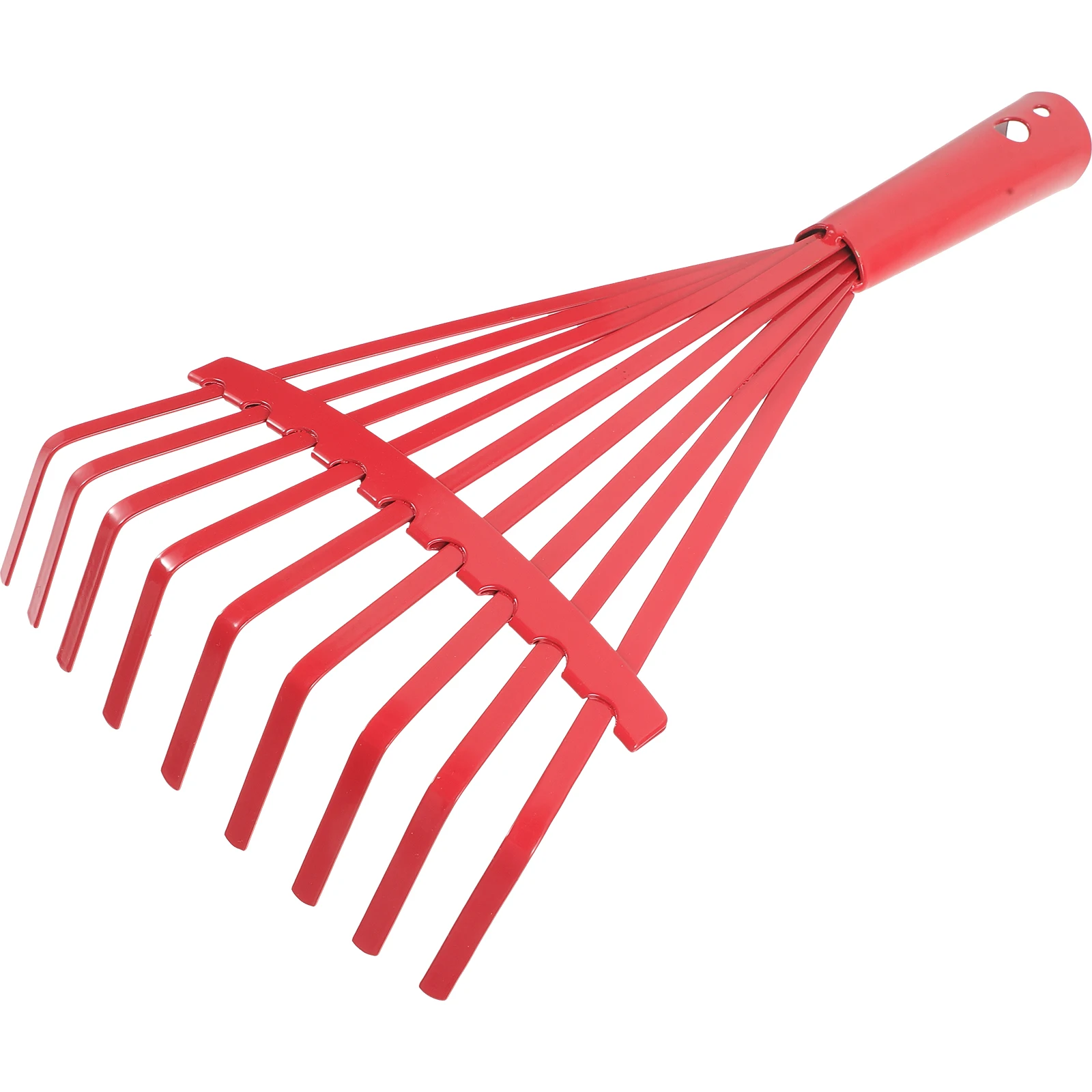 Picture 6: Steel Garden Rake Without Handle 9 Teeth Multifunctional Tool for Weeding Planting Flower Yard Cleanup Gardening Supplies