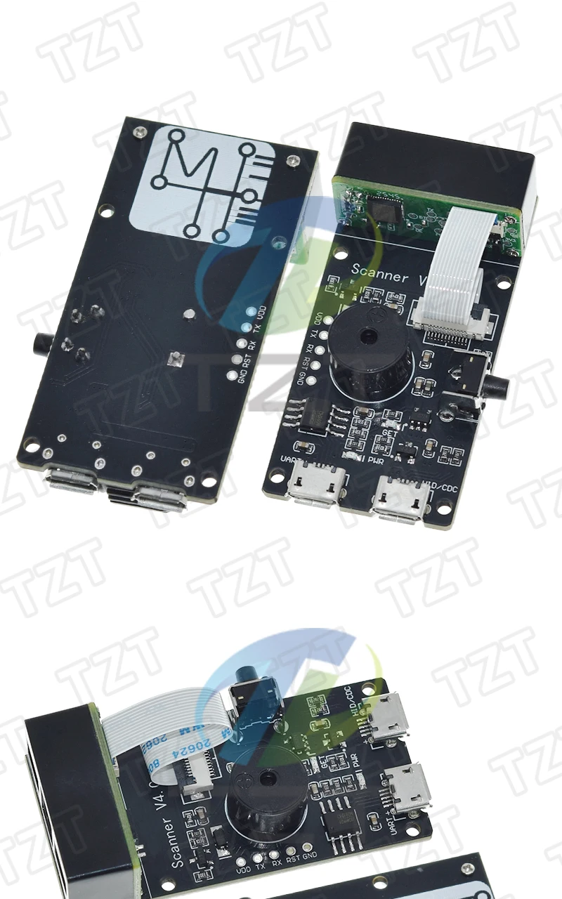 TZT QR/1D/2D/Code-Scanner V4.0 Barcode-Erkennungsmodul mit Serieller Kommunikation UART-Schnittstelle USB-Tastatureingabe – Detail 6