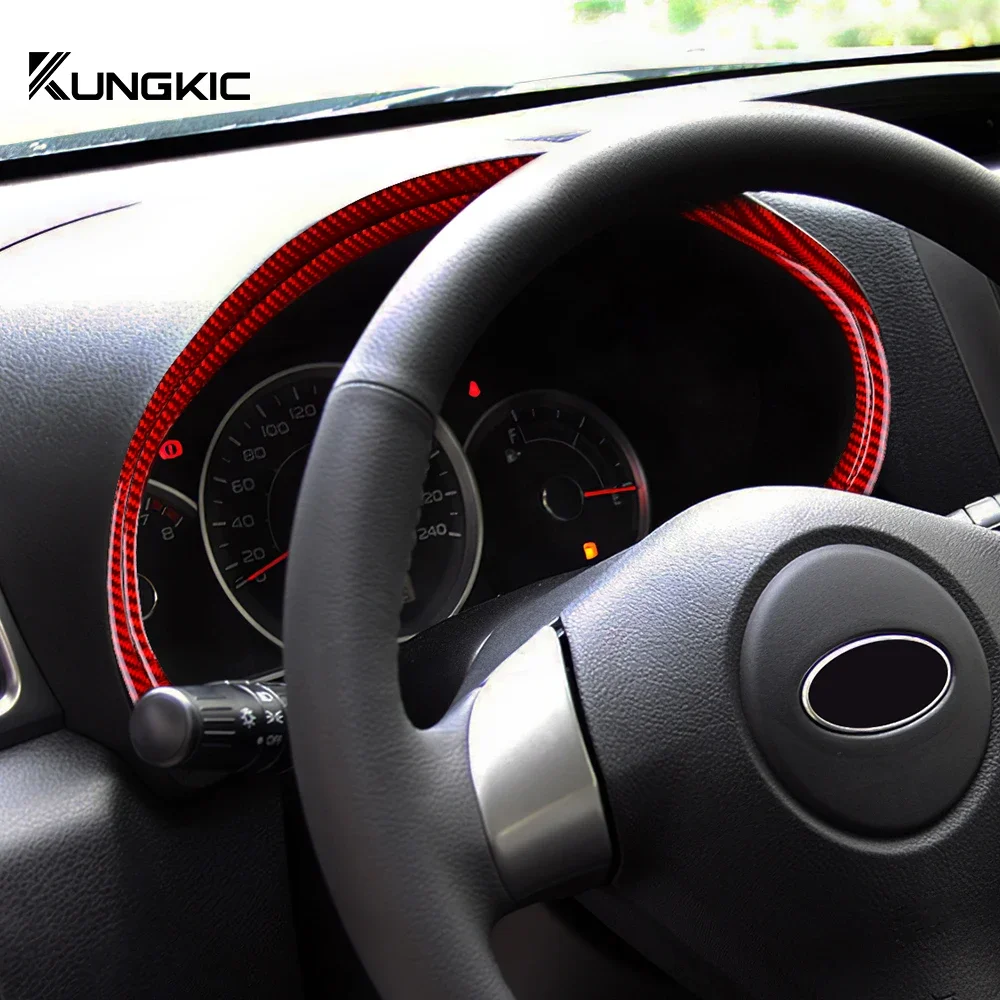 

Для Subaru Impreza 2009-2011 (правый/левый руль) — накладка на приборную панель спидометра, 3D-стикер из настоящего мягкого карбона, аксессуары для интерьера автомобиля