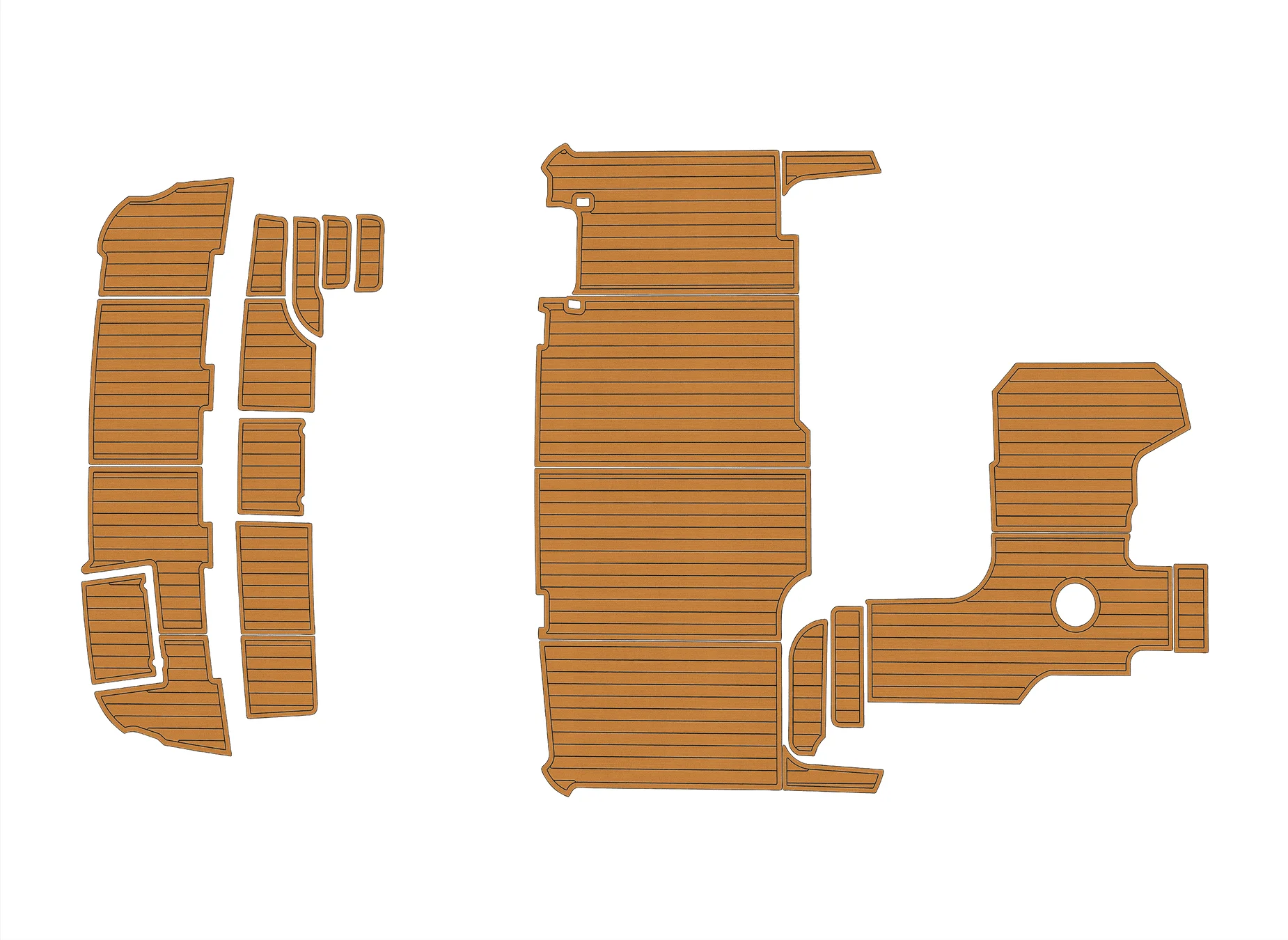 

1995-1999 Круизеры Яхты 3650 1/4 дюйма 6 мм Пена EVA Нескользящая ПВХ Тиковая настил морской Mat Adriek аква ковер Морской пол