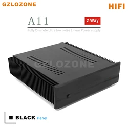 Sigma11 HIFI 50W+50W Fully discrete Ultra low noise 2 way Linear power supply For DC 5V 9V 12V 15V 18V 19V 24V 28V 32V Optional