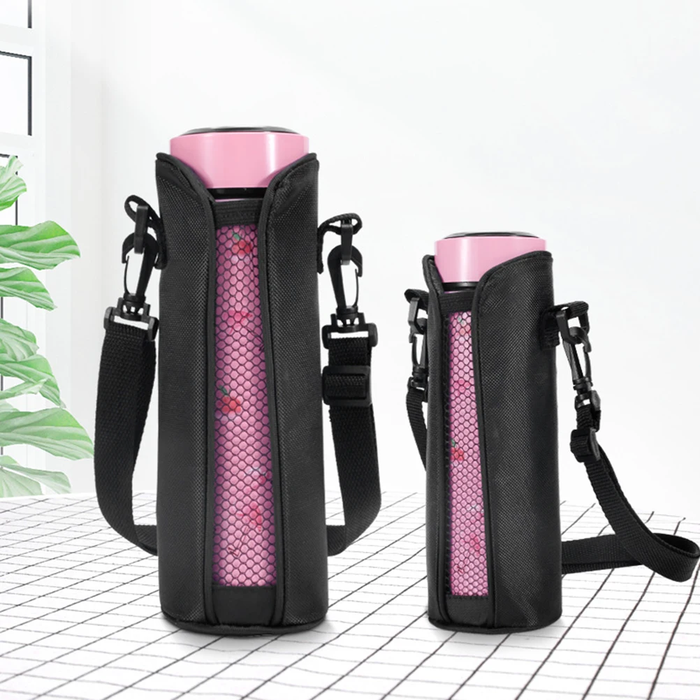 

Cup Set Thermal Insulated Bottle Carrier Adjustable Travel Bag Storage Water Sleeve Office