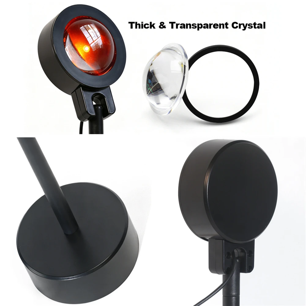 Sunset Projector LED Light USB - Lighting Glass Photography 评论和价格