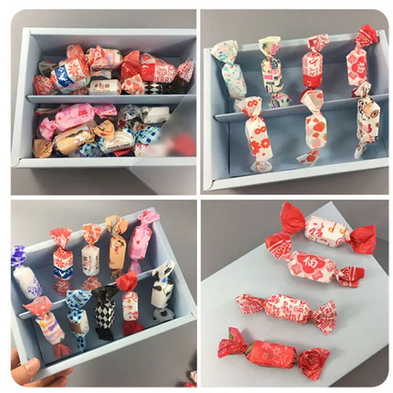100 Stücke DIY Handgemachte Nougat Süßigkeiten Verpackung Öl Papier Milch Taffy Wrapper Neujahr Weihnachten Party Dekor – Detail 8