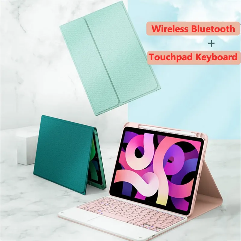 For IPad Air 11 Inch 2024  Wireless Keyboard for IPad Pro 11 10th 10.2 9th 8th Trackpad Case for IPad Air5 Air4 3 with Pen Slot