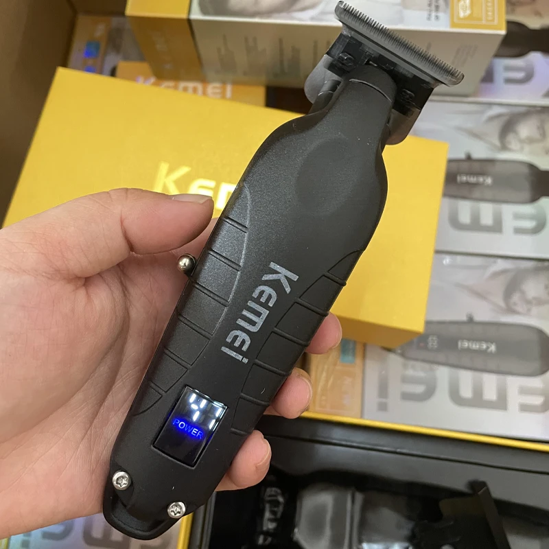 KEMEI KM-2293 Men Hair Clippers for Hair Cutting Professional Cordless Barber Hair Trimmer for Men with LED Display Rechargeable