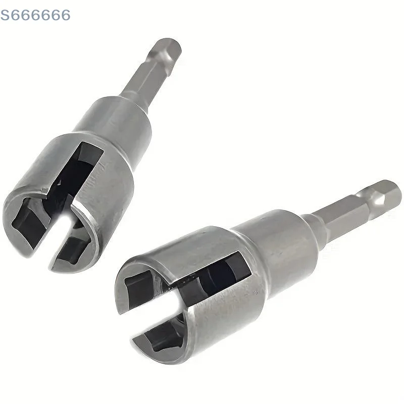 Tuerca de ala Superior, vástago hexagonal de 1/4 ", llave de tubo de mariposa, potente juego de herramientas de conducción de tuerca de ala de 65mm