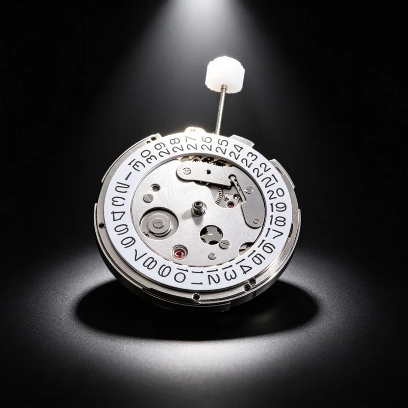 China Hangzhou NH35 NH36 Mechanical Movement with Movement Holder Fits NH35 NH36 Watch Case Date Calendar Watch modified Parts