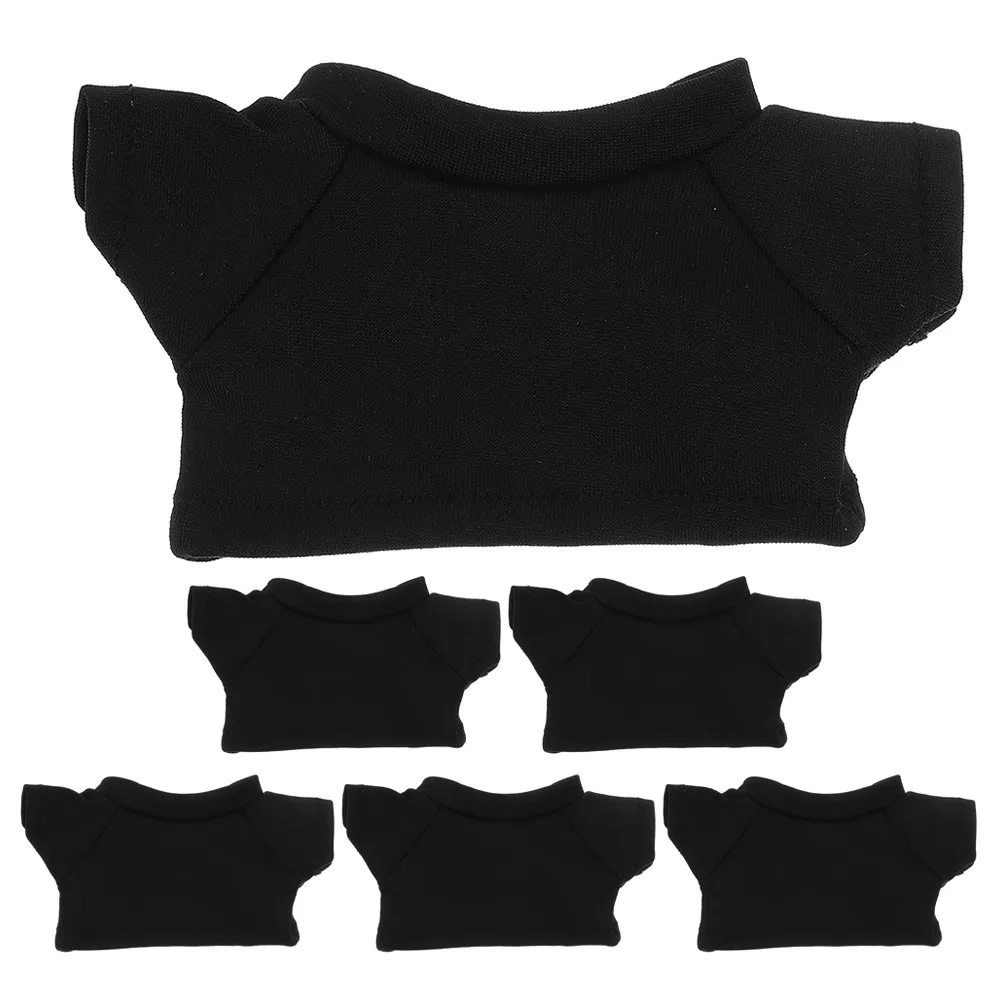 

Набор из 6 очаровательных футболок для плюшевых мишек: удобная эластичная ткань, стильная одежда для мини-мишек, идеально подходит для дома и офиса